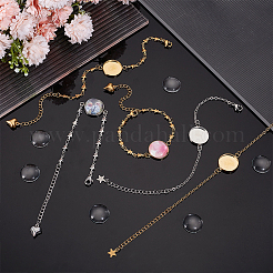 DIY Blanko-Kit zur Herstellung von Kuppelarmbändern DIY-UN0005-68
