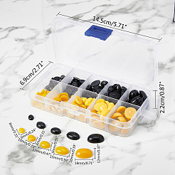 Pandahall 180pcs 5 Größen Sicherheitsnase DIY-WH0189-23A