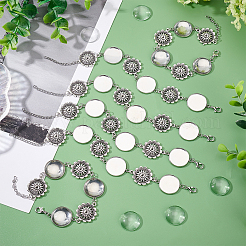 10 Stück Blumenverbinder zum Basteln von Armbändern AJEW-PH0003-85