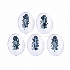 Gehärtetem Glas Cabochons GGLA-R195-1