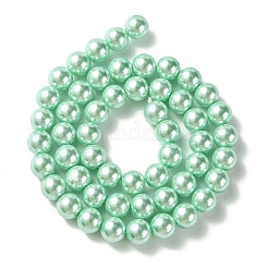 Umweltfreundliche runde Perlenstränge aus gefärbtem Glasperlen HY-A002-8mm-RB034