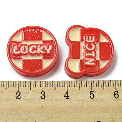 Deko-Cabochons aus Harz für das neue Jahr CRES-I029-01
