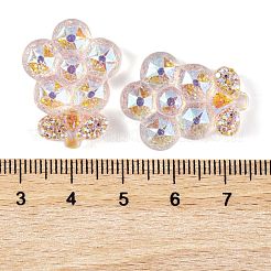 Transparente Epoxidharz-Blumen-Decoden-Cabochons CRES-M034-06C