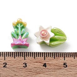 Deko-Cabochons aus undurchsichtigem Harz mit Frühlingsthema RESI-D010-06