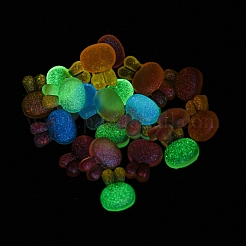 Leuchtende transparente Decoden-Cabochons aus Harz RESI-D013-04