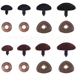 Flockige Plastik-Cabochons für das DIY-Scrapbooking DIY-PH0074-77
