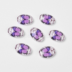 Gehärtetem Glas Cabochons GGLA-R188-1