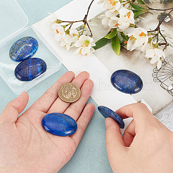 Natürliche Lapislazuli flache zurück Cabochons G-PH0002-22A