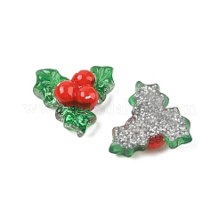 Weihnachtsserie süße transparente Harz Decoden Cabochons RESI-S03-03H