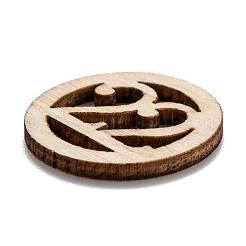 Holz Cabochons WOOD-I001-08-22