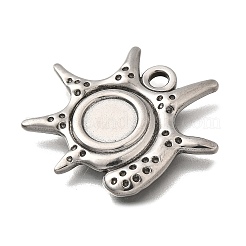 Cabochon-Fassungen für Anhänger aus Edelstahl 304 STAS-H477-03B-P