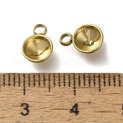 Ionenplattierung (IP) 304 Edelstahl Anhänger Cabochon-Einstellungen STAS-I310-27G
