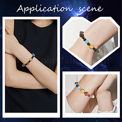 DIY Edelstein-Chakra-Armband-Bastelset DIY-SC0020-11B