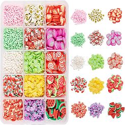 Handgemachte Cabochons aus Fimo & Perlen bestreuen CLAY-NB0001-28