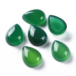 Natürliche grüne Onyx-Achat-Cabochons G-H231-08D