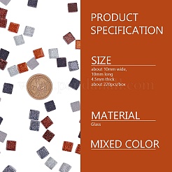 Glas cabochons GLAA-WH0015-44C
