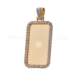 Aluminium-Anhänger Fassungen für Cabochons FIND-TAC0013-02G