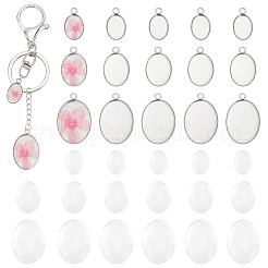 DIY-Sets zur Herstellung ovaler Anhängerrohlinge DIY-PH0021-47