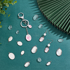 DIY-Sets zur Herstellung ovaler Anhängerrohlinge DIY-PH0021-47