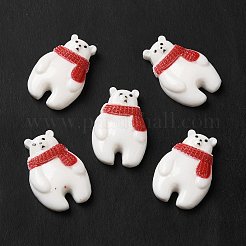 Weihnachtliche Cabochons aus undurchsichtigem Harz RESI-K019-22