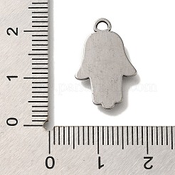 Cabochon-Fassungen für Anhänger aus Edelstahl 304 STAS-H223-14AS