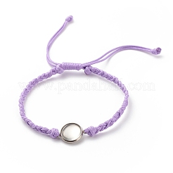 Verstellbare Koran-Armbänder aus gewachstem Polyester AJEW-JB01131-02