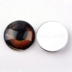 Glas BlumeCabochons für DIY-Projekte GGLA-L025-10mm-14