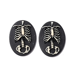 Halloween-Kameen Cabochons aus undurchsichtigem Harz RESI-C017-01A