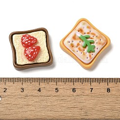 Toastbrot Motiv Harz Decoden Cabochons RESI-Q231-04