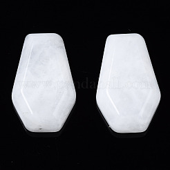 Natürliche weiße Jade Cabochons G-N336-001F