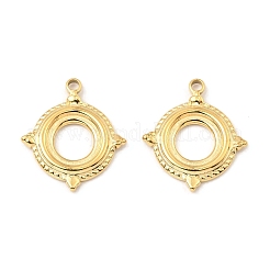Cabochon-Fassungen für Anhänger aus Edelstahl 304 STAS-A089-22G