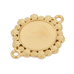 Cabochon-Fassungen für Anhänger aus Edelstahl 304 STAS-D366-11G