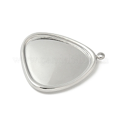 304 Edelstahl Anhänger Cabochon Fassungen für Emaille STAS-L293-03P
