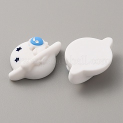Cabochons aus undurchsichtigem Harz mit Weltraummotiven CRES-WH0001-50