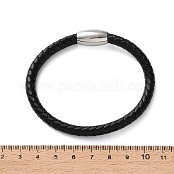 Misch geflochtenen Lederband Armbänder BJEW-I199-M