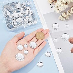 170 Stück Acryl-Strass-Cabochons in 5 Größen GACR-CA0001-01