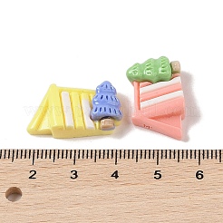 Undurchsichtige Decoden-Cabochons aus Harz RESI-S391-13
