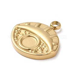 Cabochon-Fassungen für Anhänger aus Edelstahl 304 STAS-K263-42G
