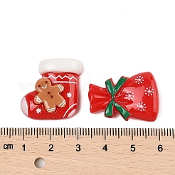 Undurchsichtige Harz-Cabochons des Weihnachtsthemas CRES-M037-23