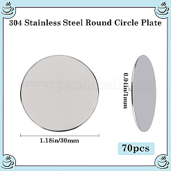 304 Edelstahl-Stanzrohling-Tag-Cabochons STAS-BBC0005-61A