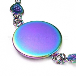 Herstellung von Armbändern aus Edelstahl 304 in Regenbogenfarben STAS-L248-004M