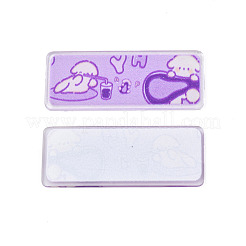Transparent bedruckte Acryl-Cabochons TACR-N016-22