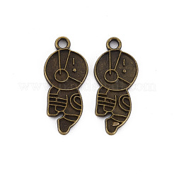 Tibetischen Stil Legierung Anhänger Emaille Fassungen PALLOY-N160-033AB