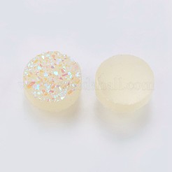 Nachahmung druzy Edelstein Harz Cabochons RESI-E012-02I