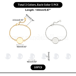 DIY Blanko-Kit zur Herstellung von Kuppelarmbändern DIY-UN0004-98