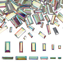 180 Stück 6 Arten Glas Strass Cabochons RGLA-FG0001-26