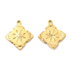 PVD-Vakuumbeschichtung 304 Edelstahl Anhänger Strass Fassungen STAS-F287-52G