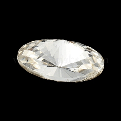 Facettierten Glas Strass cabochons GGLA-C032-06