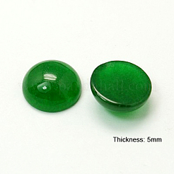 Natürliche weiße Jade Cabochons G-C108-12mm-7