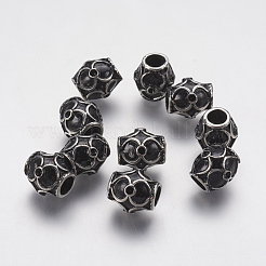 Ionenplattierung (IP) 304 Edelstahl Europäische Perlen Strass-Einstellungen STAS-J022-125AS
